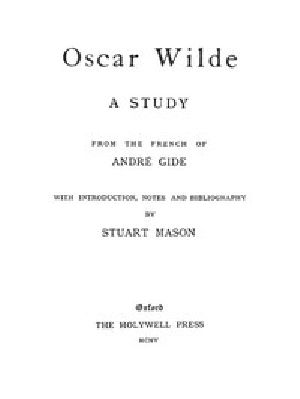 [Gutenberg 53226] • Oscar Wilde, a study